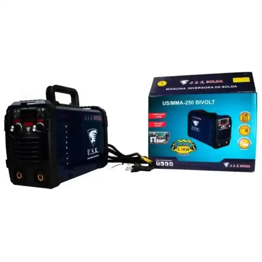 Máquina de solda inversora painel digital bivolt MMA-250 USK — fotografia 6