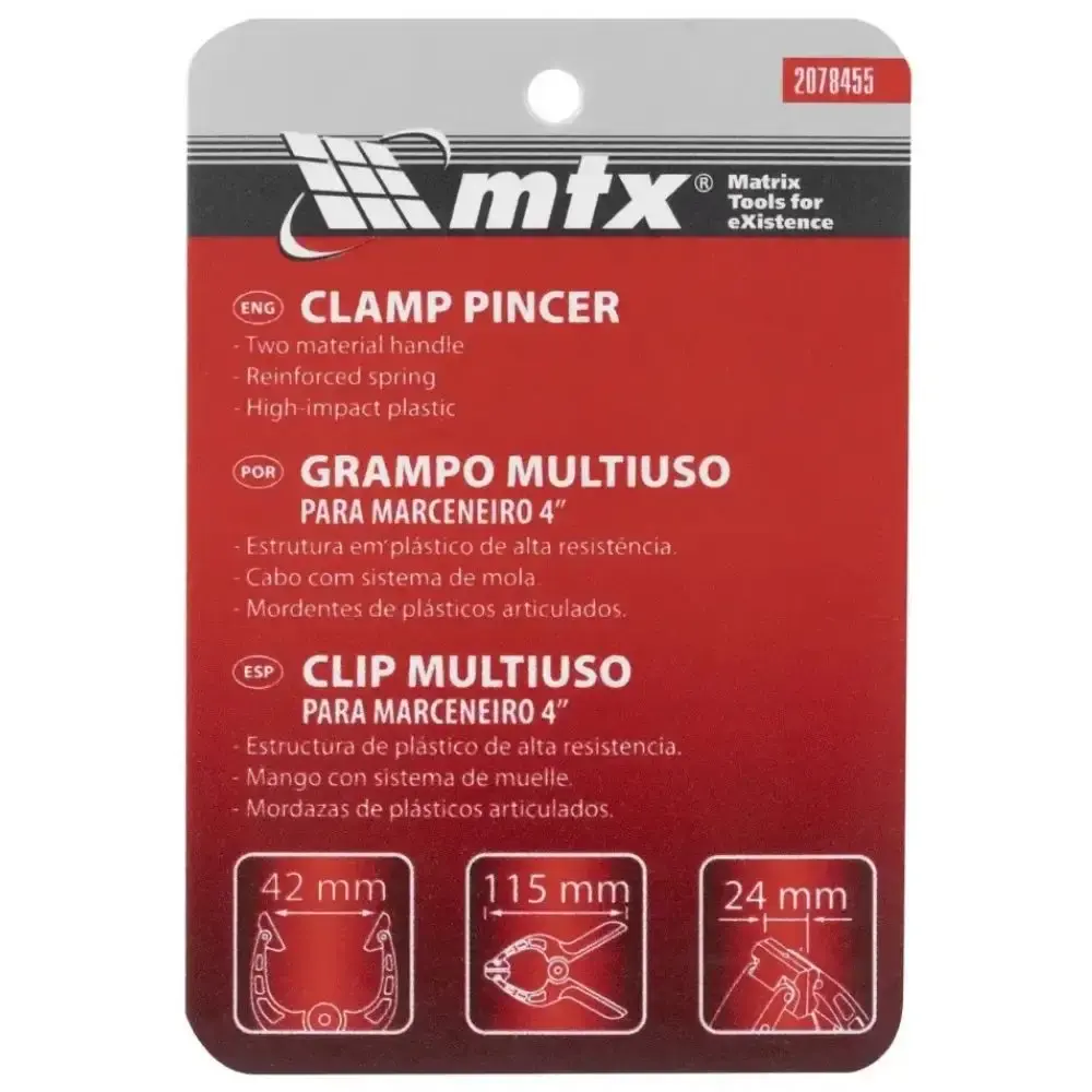 Grampo multiuso 4 POL reforçado com 6 unidades MTX — fotografia 5