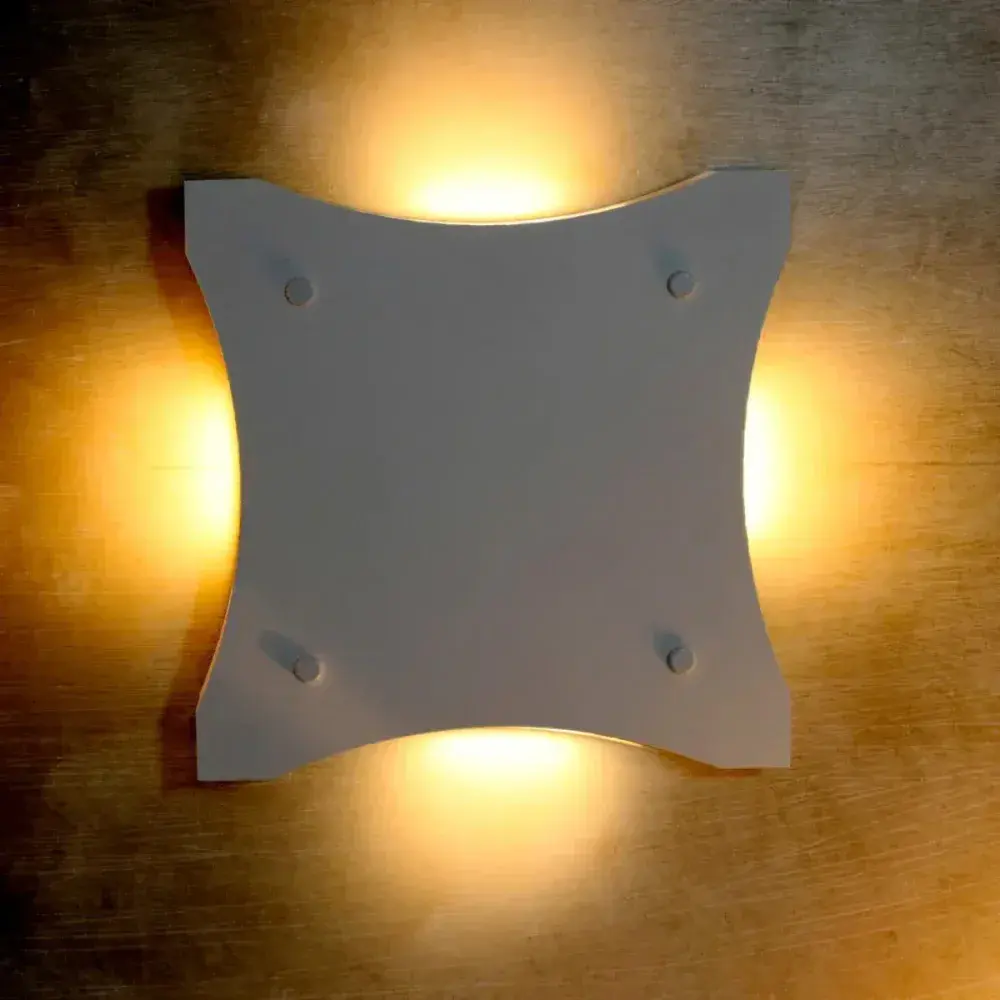 Luminária arandela arena 10W 2700K branca Taschibra — fotografia 5
