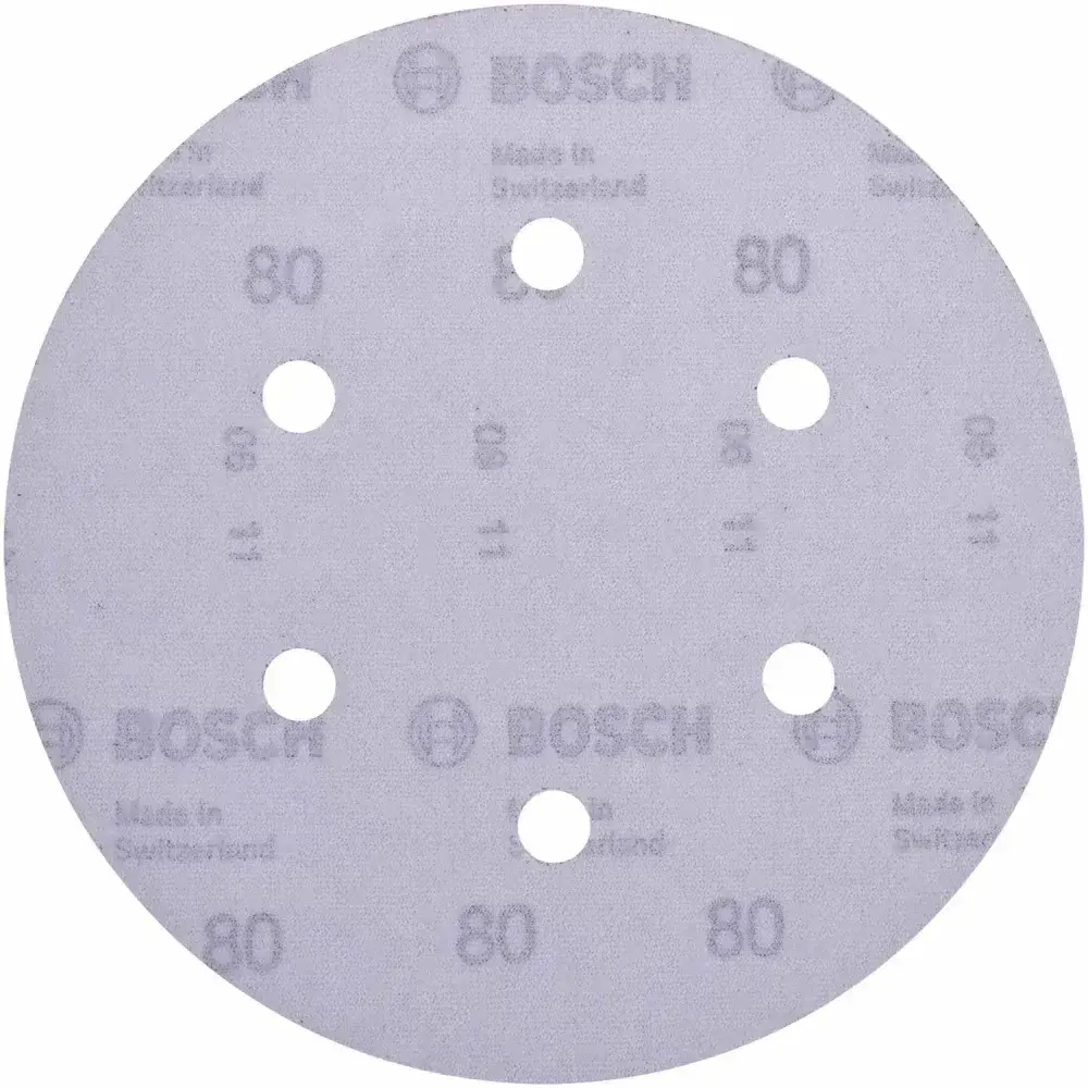 Lixa disco velcro para madeira 5 peç 150MM G80 Bosch — fotografia 9