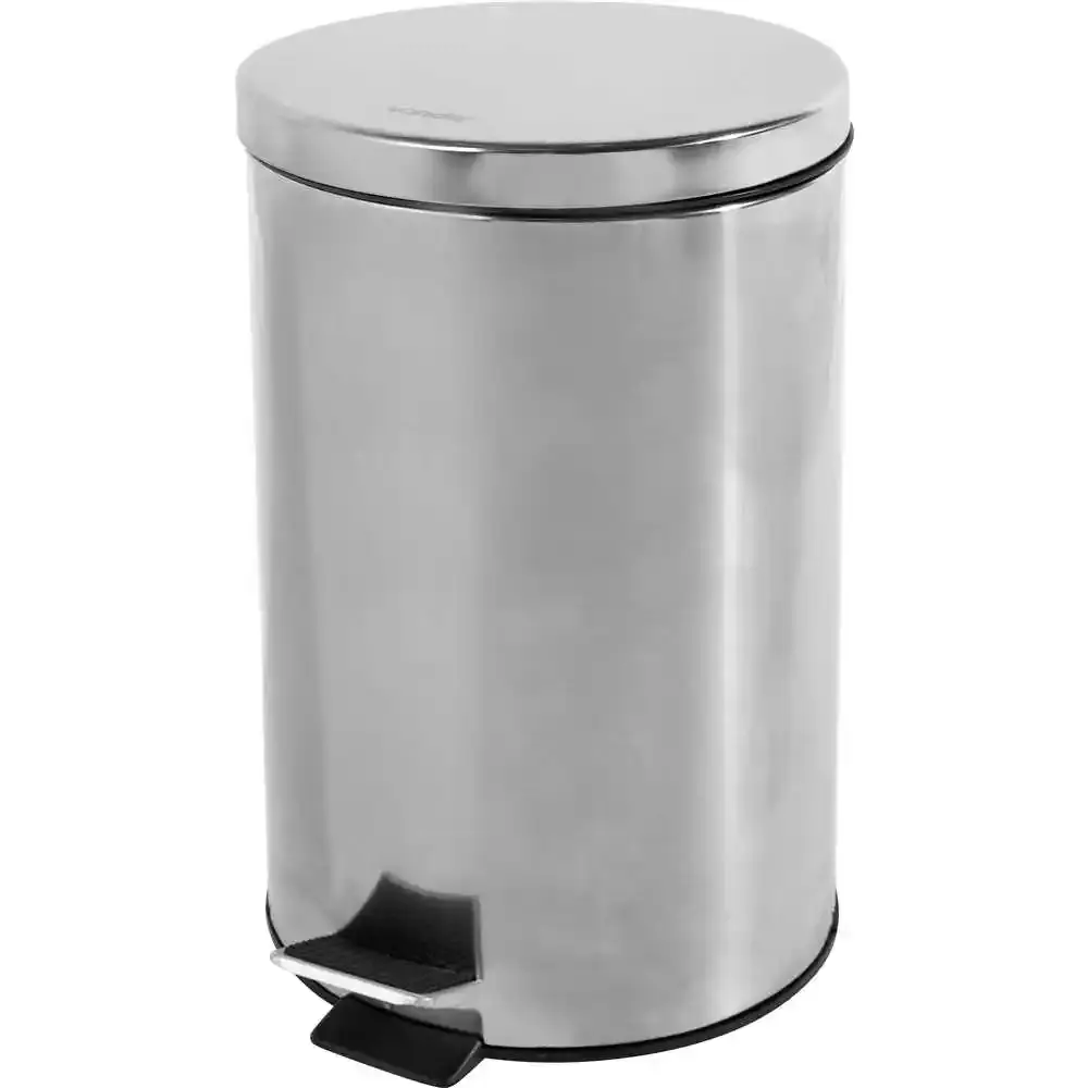 Lixeira redonda 20 litros inox Vonder — fotografia de referência