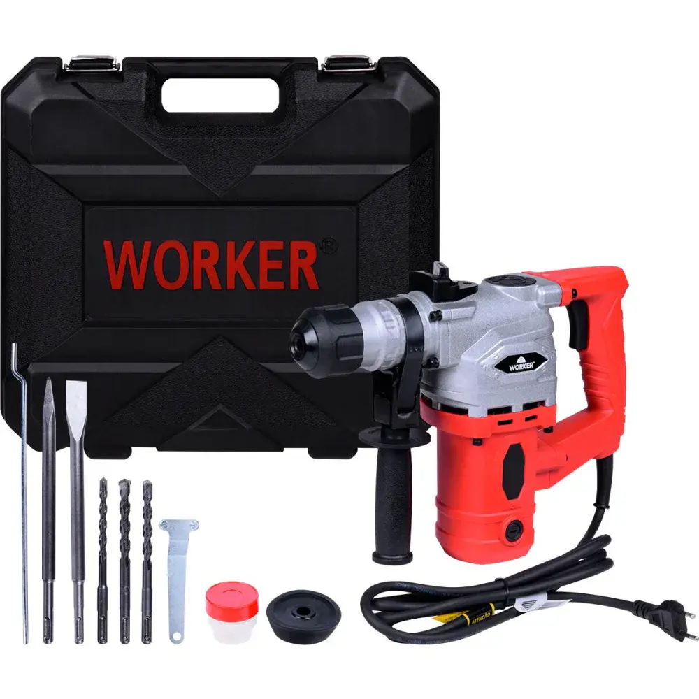 Martelete perfurador rompedor sds plus 900W 4J Worker