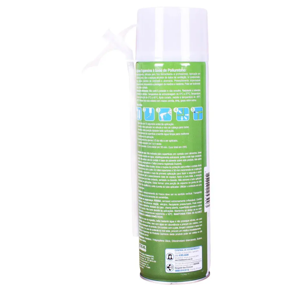 Espuma expansiva pu uso geral 320G / 500ML Tekbond — fotografia 4