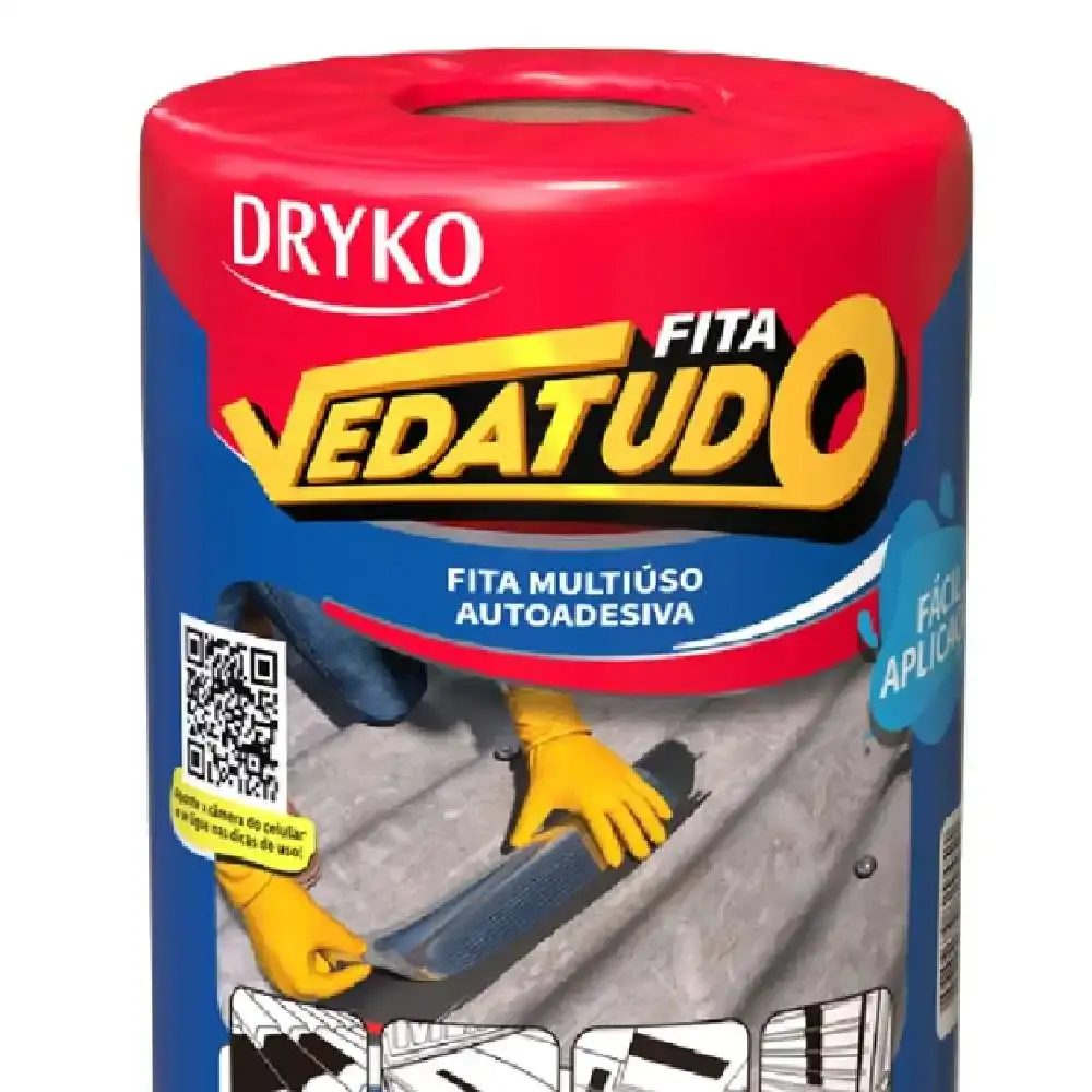 Fita Autoadesiva Asfáltica Vedatudo 30 CM x 10 Metros DRYKO — fotografia 4