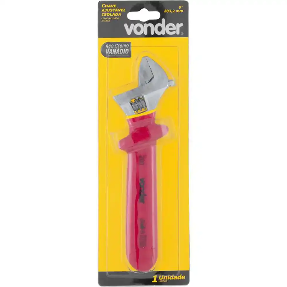 Chave AJUSTAVEL 8 polegada ISOLADA IEC60 VONDER Vonder Cross — fotografia 4