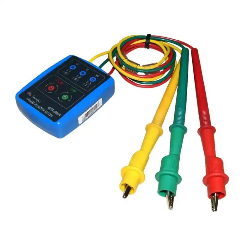 Fasímetro indicador de sequência de fase CAT II 600V MFA-840A Minipa — fotografia de referência