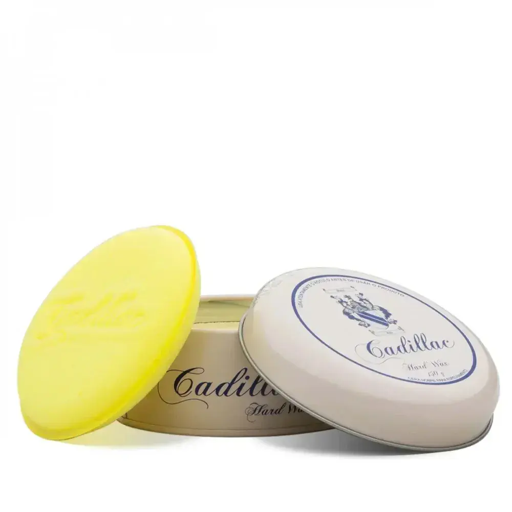 Cera automotiva hard wax branca com aplicador 150G Cadillac — fotografia 2