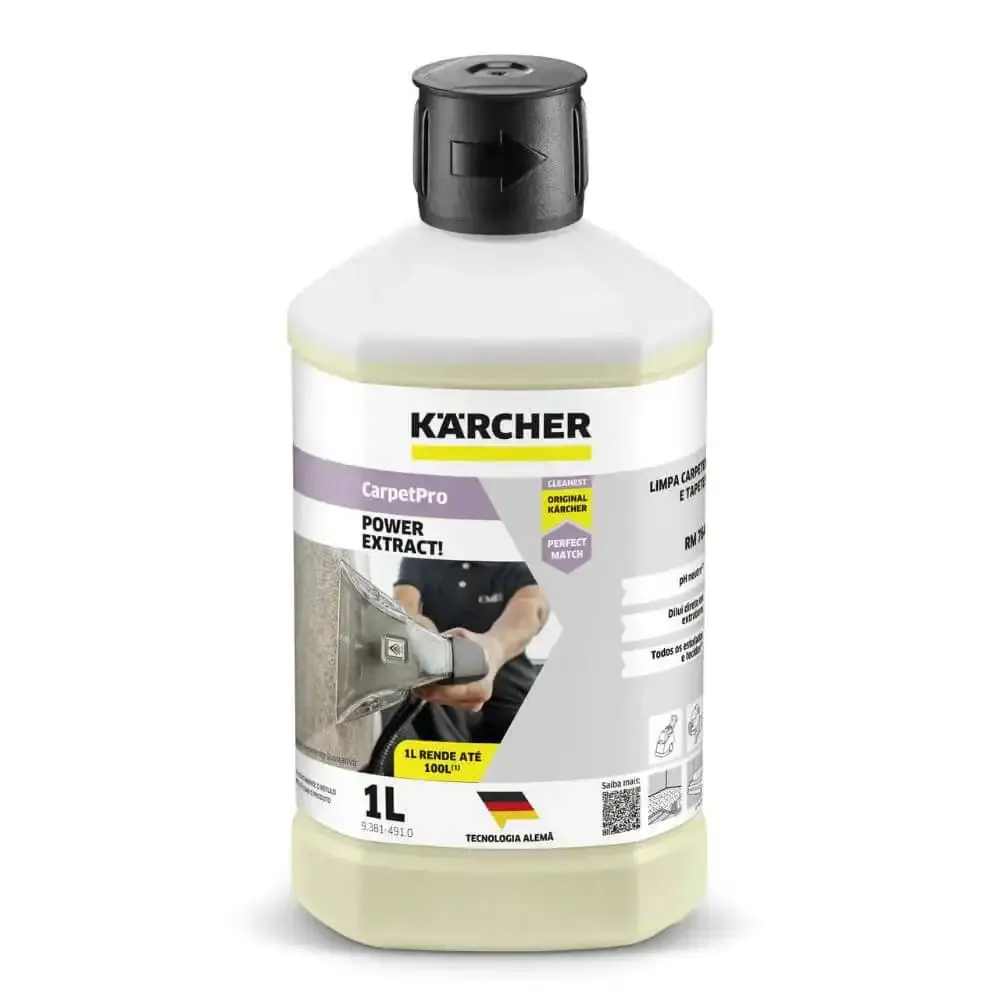 Detergente líquido carpet pro power extract 764 1 litro Karcher