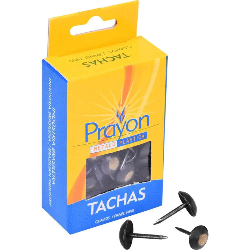 Tacha latão fumê 10X16 caixa com 100 peç Prayon