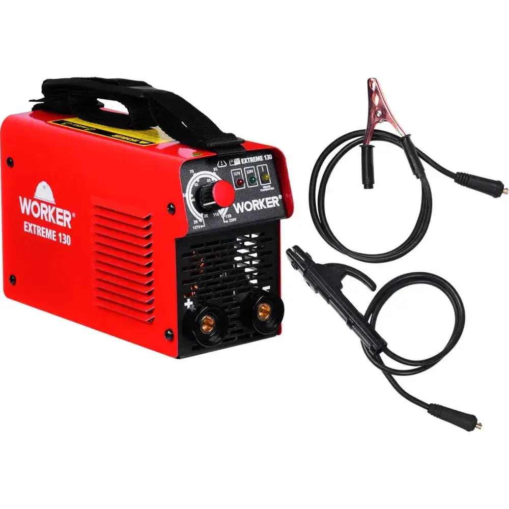 Inversor de solda extreme 130 igbt 5,5KVA 130A bivolt Worker — fotografia 6