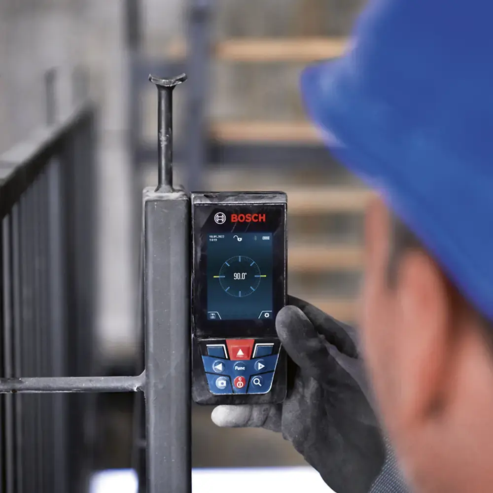 Medidor distância laser trena GLM 150-27 c bluetooth Bosch — fotografia 6