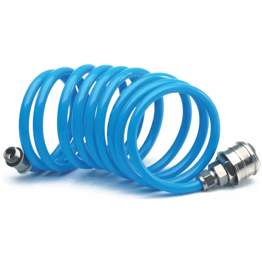 Mangueira espiral 5/16" 5 metros conexão 1/4" NPT 50DD Steula — fotografia de referência