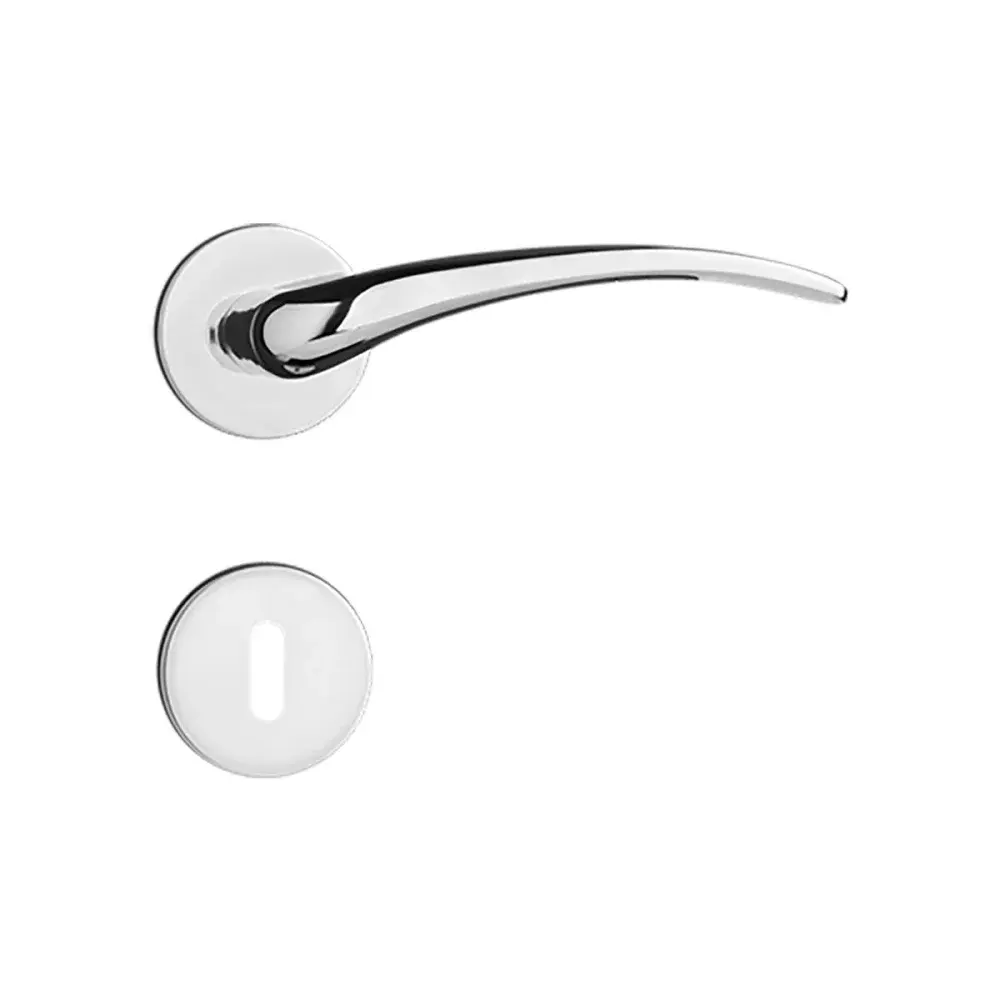 Fechadura interna classic roseta cromado Pado — fotografia de referência