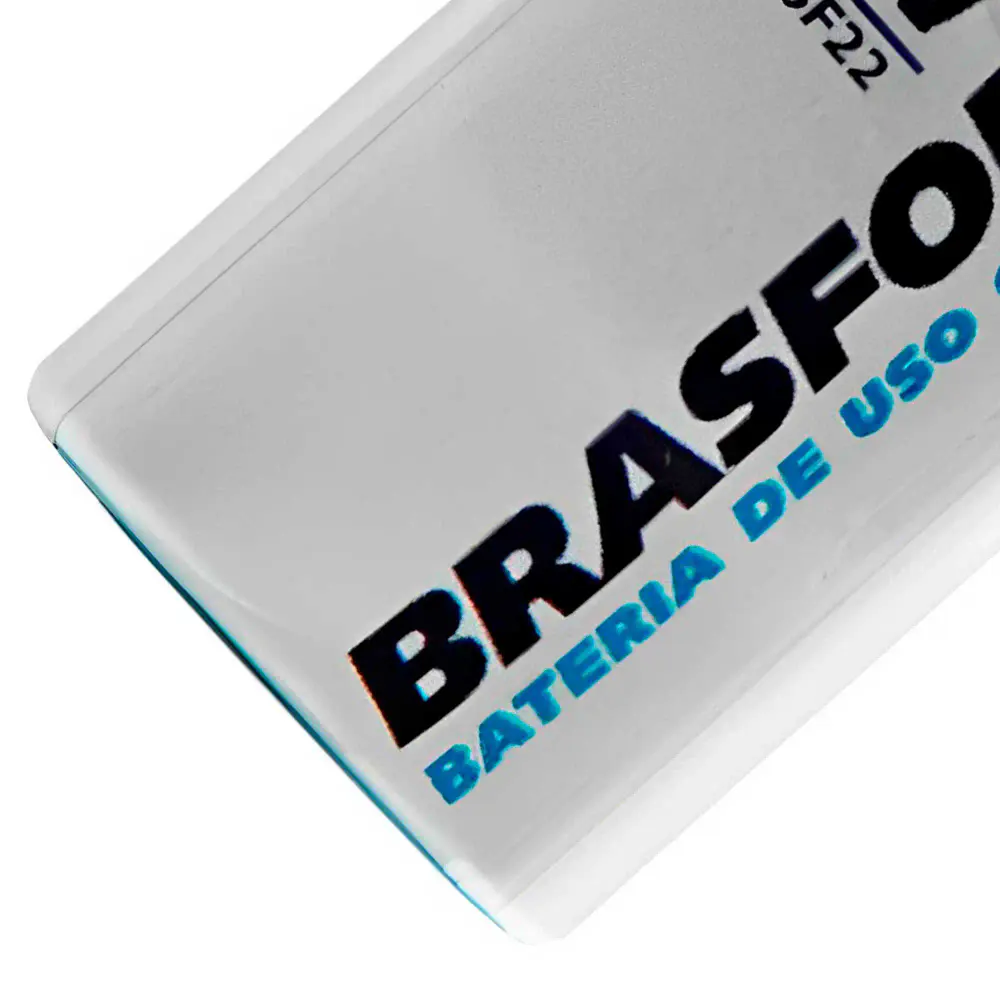 Bateria 9V longa duração uso geral 6312 com 4 uni Brasfort — fotografia 4