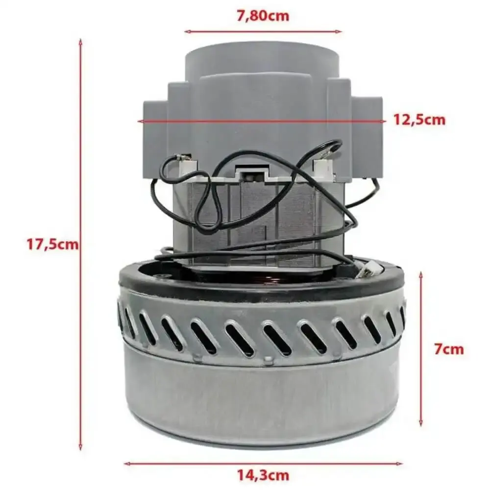 Motor para aspirador e extratora 1400W 220V KSB03890 IPC Soteco — fotografia 5