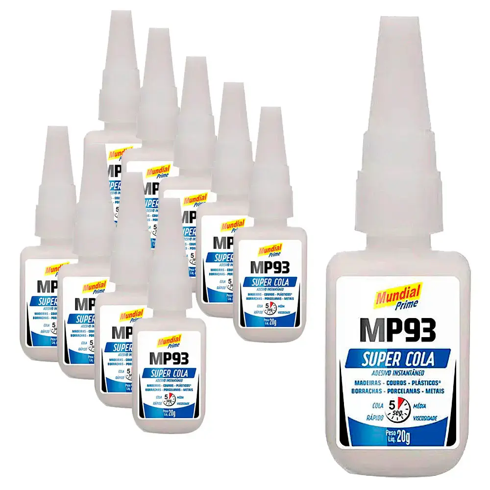 Super Cola Instantânea 20 g MP93 10 Unidades MUNDIAL PRIME — fotografia de referência