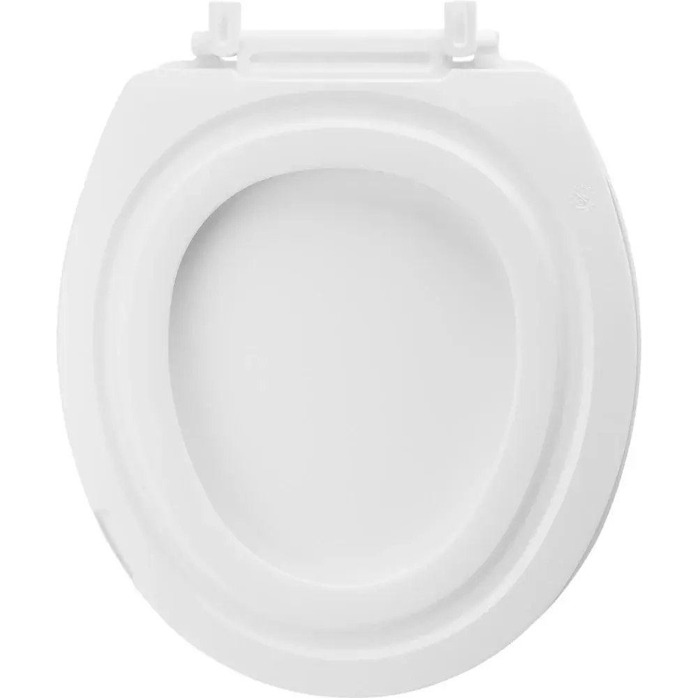Assento sanitário de plástico almofadado branco Liege — fotografia 3