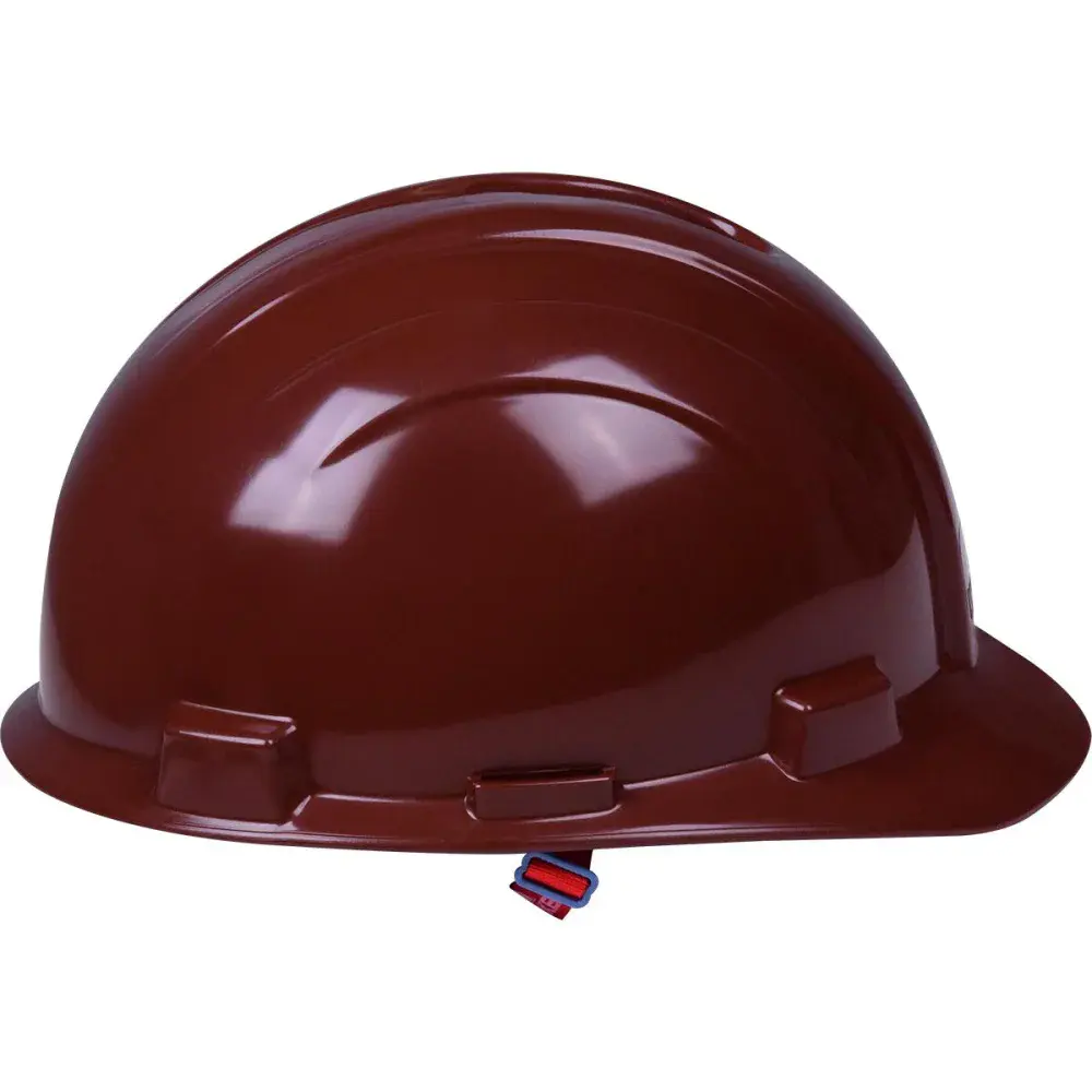 Capacete de proteção industrial marrom max Worker — fotografia 3