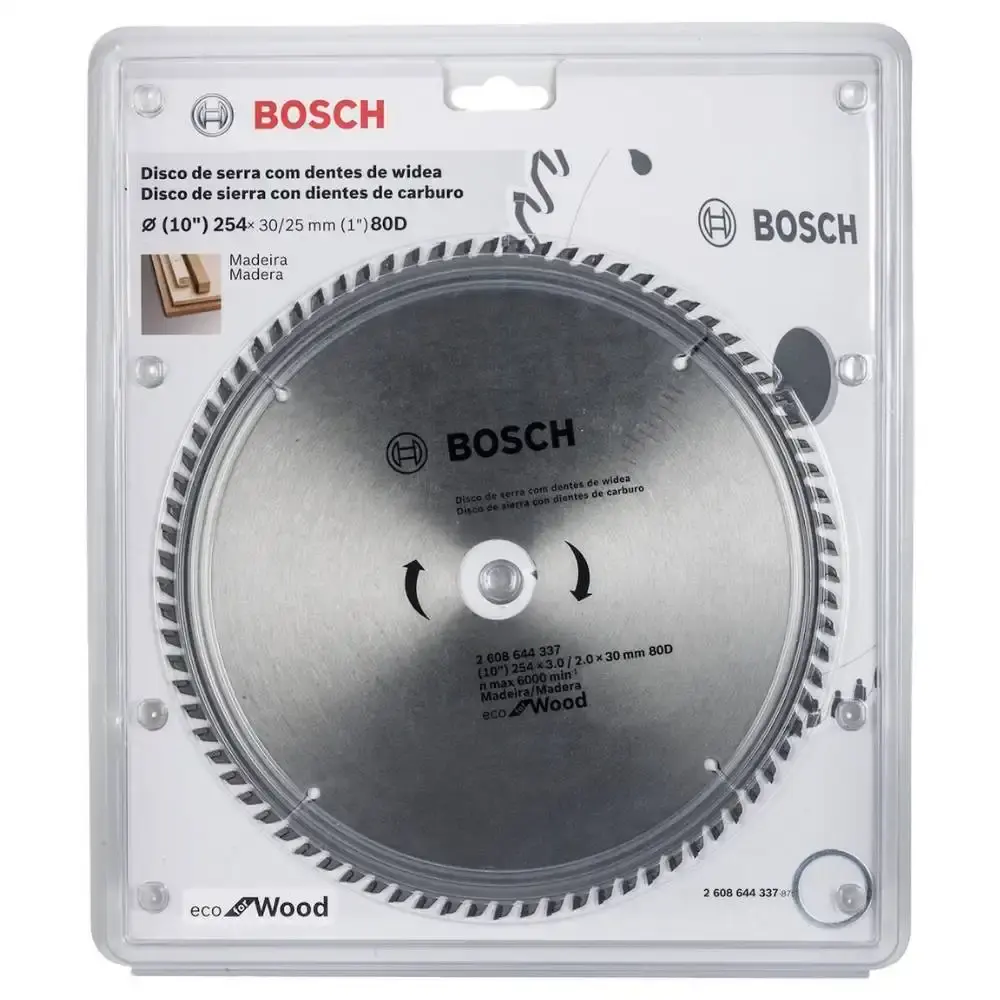 Disco de Serra Circular ECO 254 x 30 MM 80 Dentes BOSCH — fotografia 2