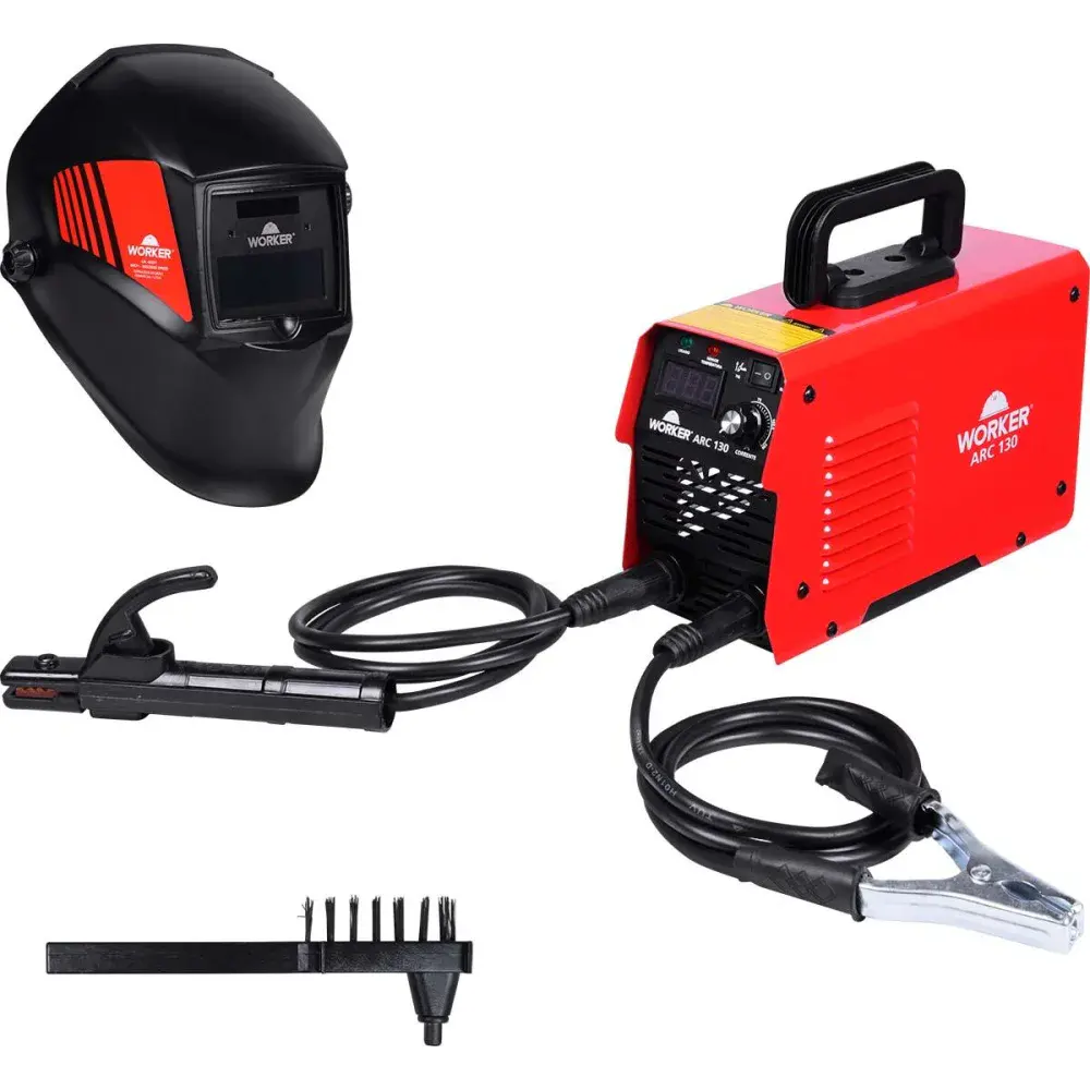 Kit inversora de solda e máscara de auto escurecimento bivolt Worker