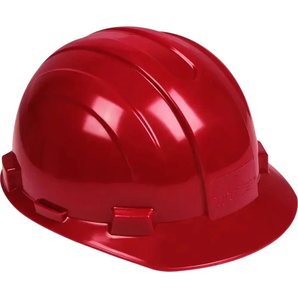 Capacete de proteção industrial vermelho max Worker — fotografia 4
