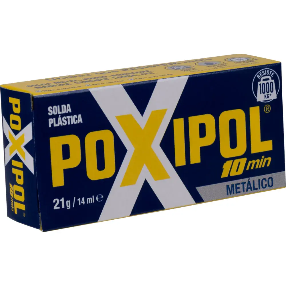 Adesivo liquido epoxi multiuso cinza 14ML 21G Poxipol