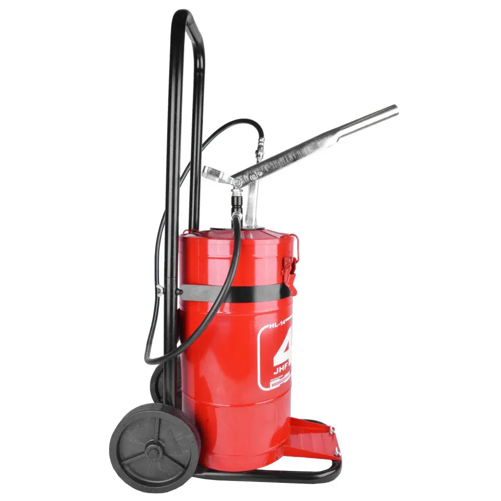 Engraxadeira manual com carrinho HL14 capacidade 14 kg hydronlubz Ghel Plus — fotografia 3