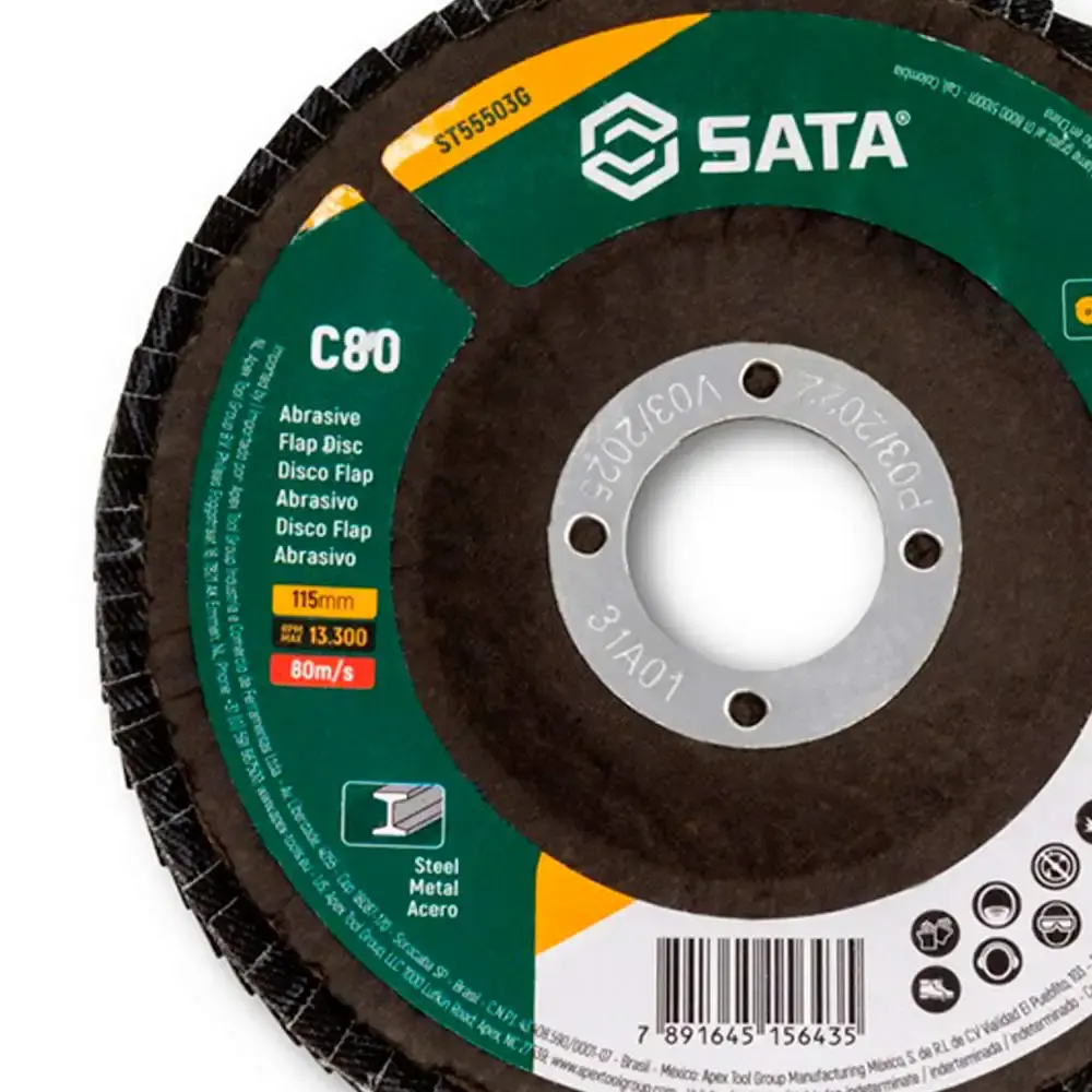 Disco de corte inox 4.1/2 polegada x 1.6MM ST55053G Sata — fotografia 4