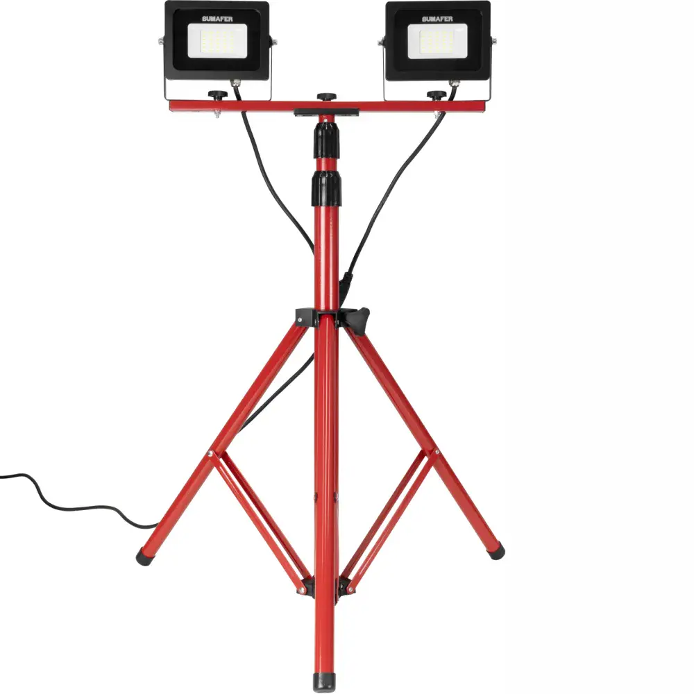 Refletor led duplo com suporte tripé Bumafer