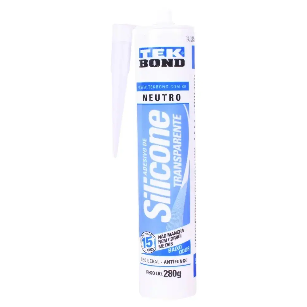 Silicone neutro transparente 280G Tekbond — fotografia 7