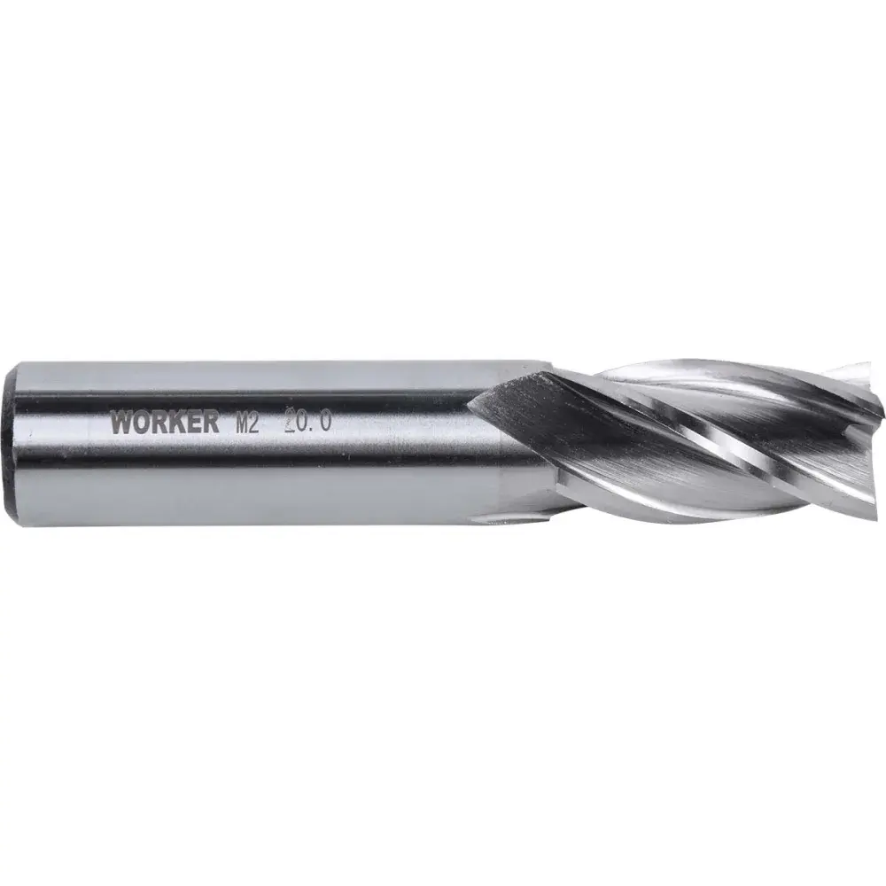 Fresa de topo reto aço rápido 20MM haste 20MM Worker — fotografia de referência