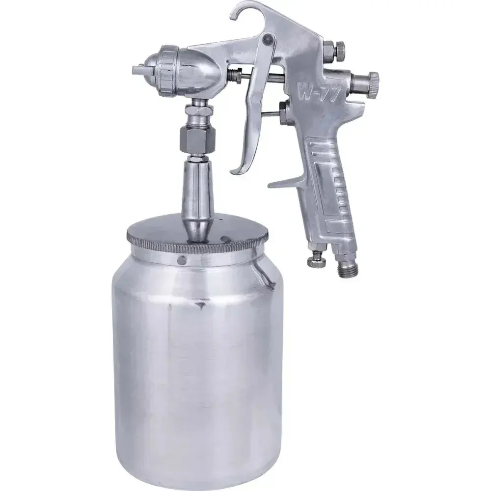 Pistola de pintura sucção 1/4 2MM 100CC 1L Bumafer — fotografia 8