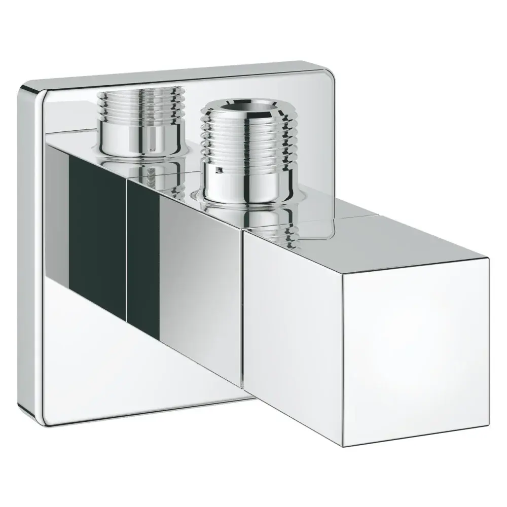 Válvula com curva saída eurocube cromada 1/2" Grohe — fotografia de referência