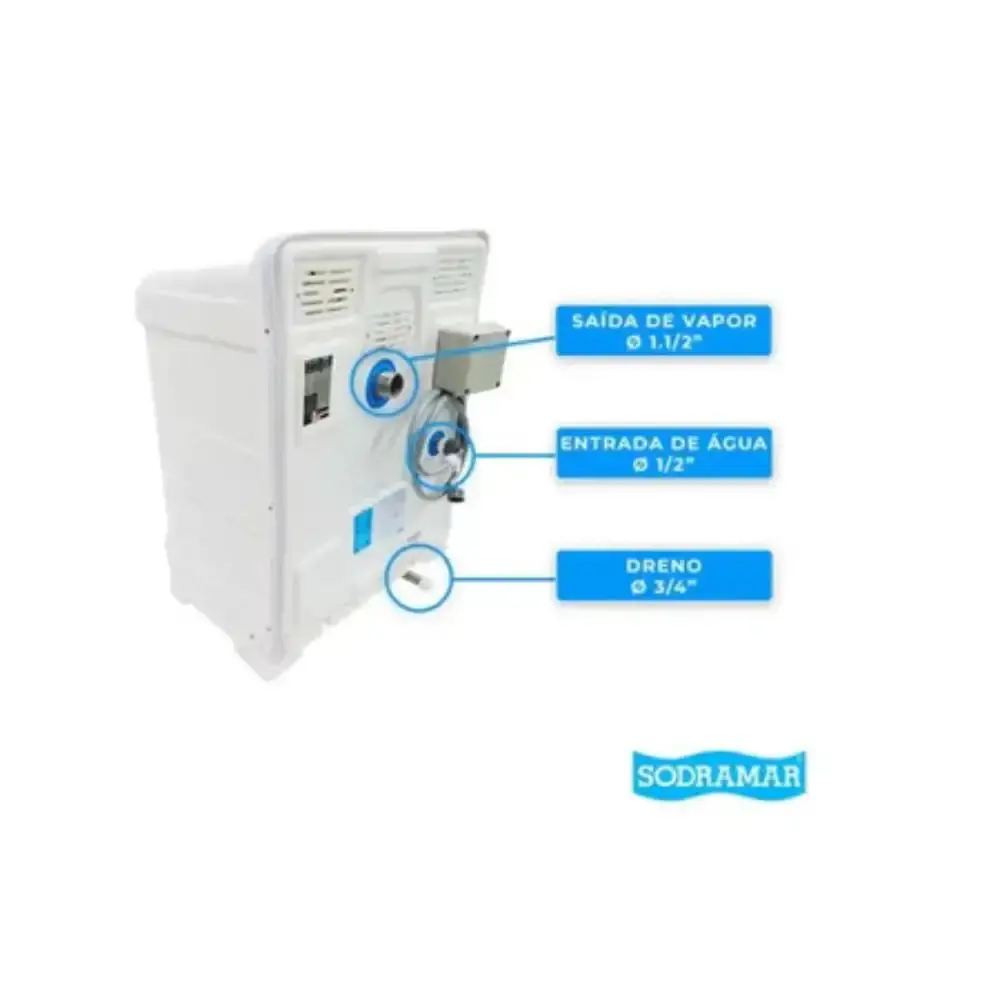 Sauna a Vapor Universal 9 kW 220V 018333 SODRAMAR — fotografia 3