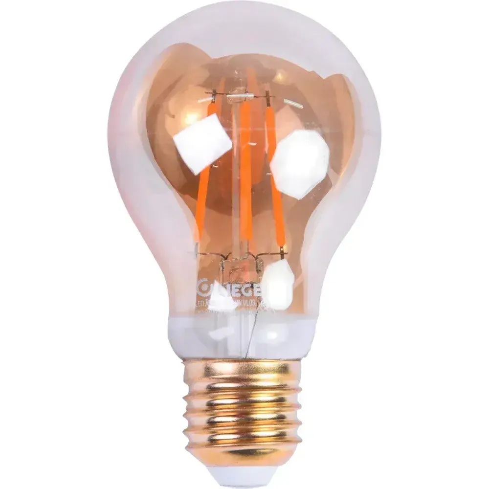 Lâmpada de led filamento vintage âmbar A60 E27 4W biv Liege — fotografia 6