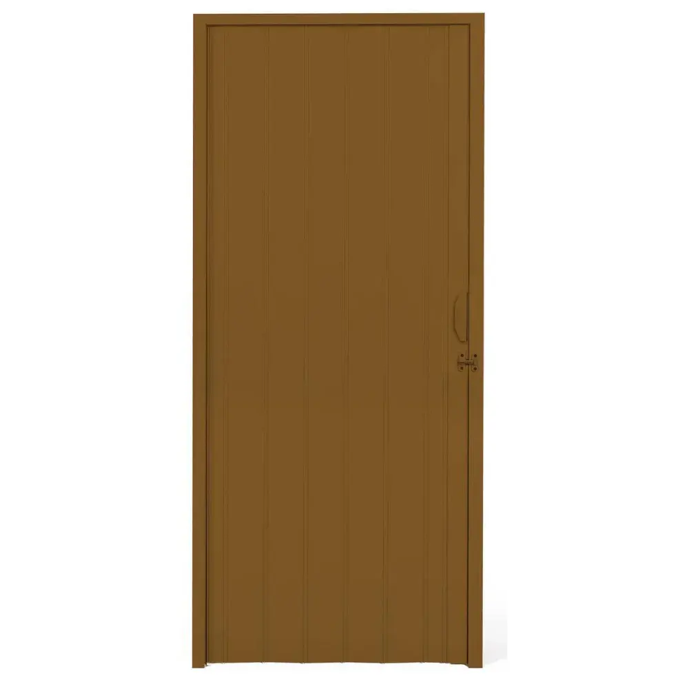 Porta sanfonada pvc 2,10M x 80CM mogno Kala — fotografia de referência
