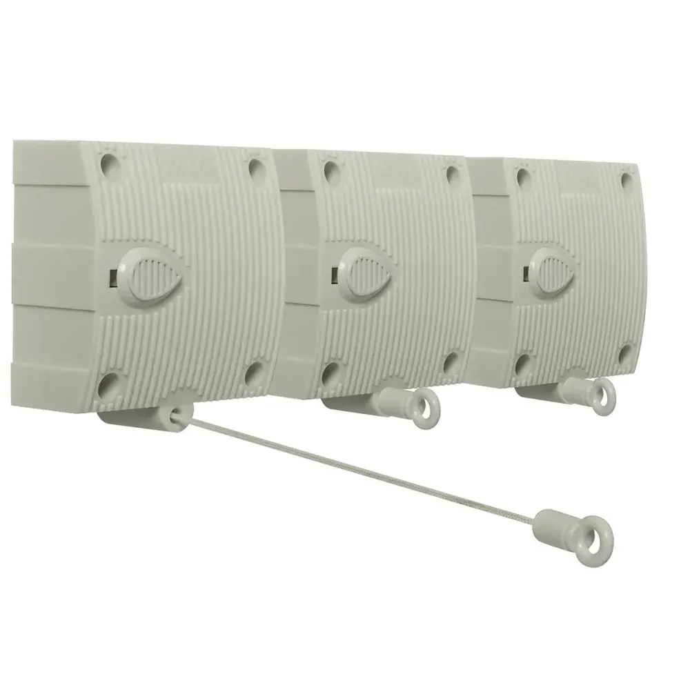 Varal modular parede com 3 módulos 4,8M cada Kala — fotografia de referência