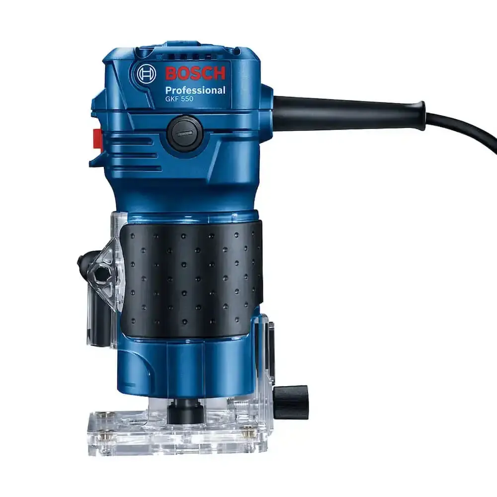 Tupia profissional 6 MM 550W com 2 pinças GKF 550 Bosch 110 V — fotografia 2
