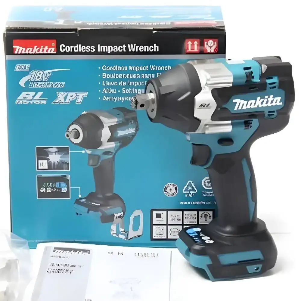 Chave de impacto 1/2POL 700NM a bateria 18,0V sem carregador e bateria Makita — fotografia 3