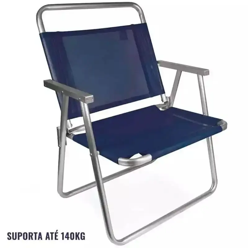 Cadeira de Praia Oversize até 140KG com Caixa Térmica 26L e Copo Térmico Inox MOR — fotografia 9