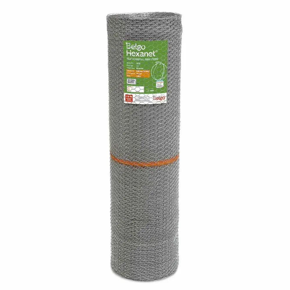 Tela galvanizada para galinheiro 2 rolo 1,50X50M Belgo — fotografia de referência