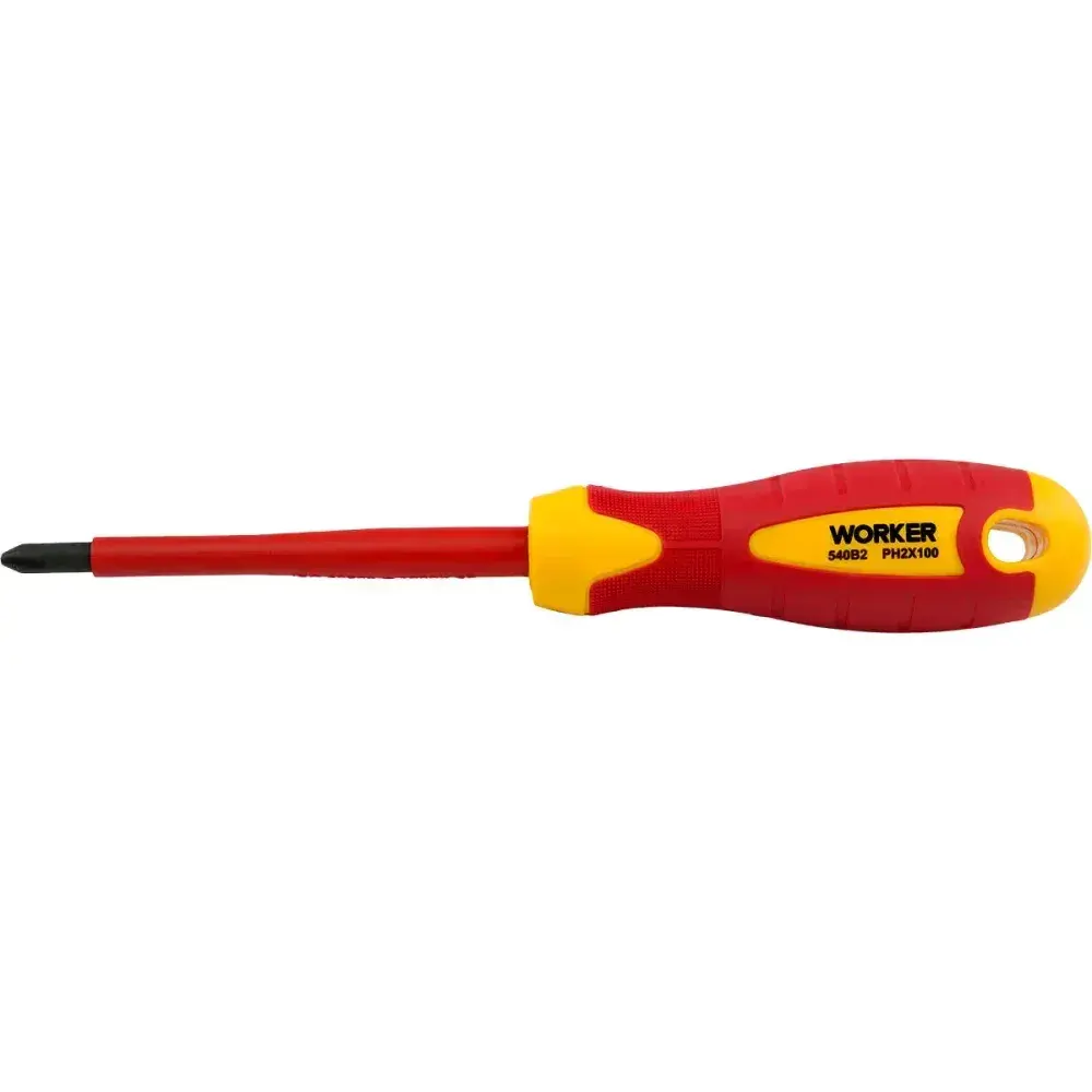 Chave de fenda cruzada/phillips vde PH2X100MM Worker — fotografia 7