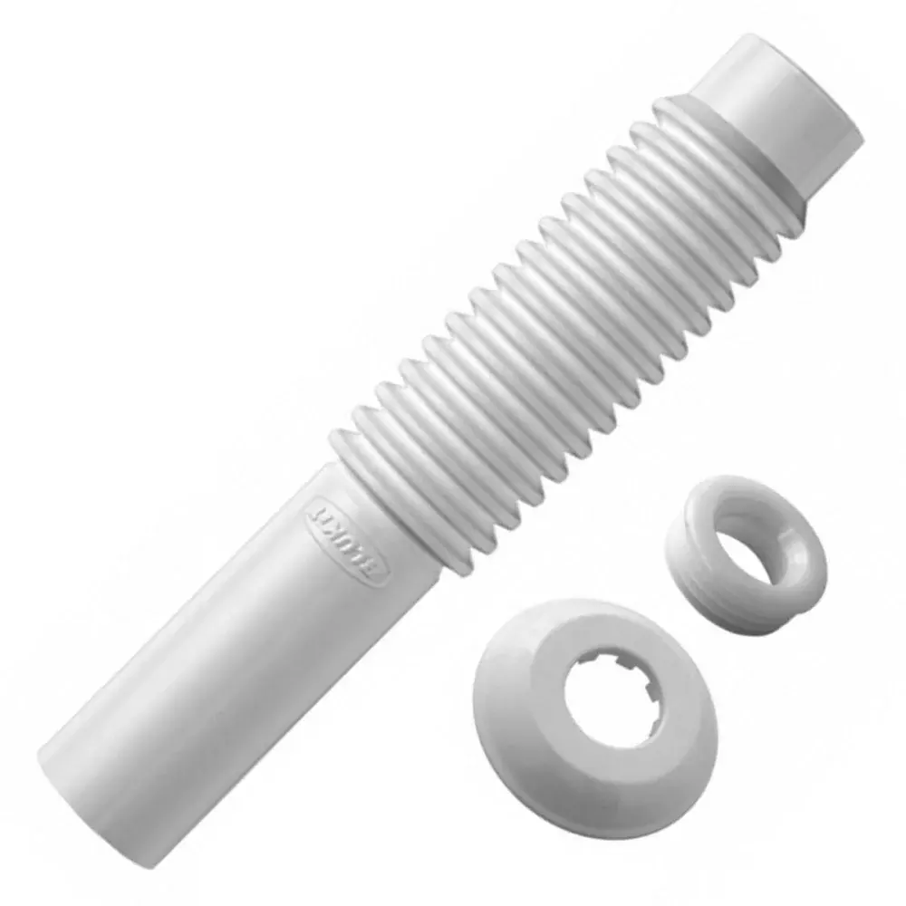 Tubo ligação ajustável vaso sanitário branco Blukit