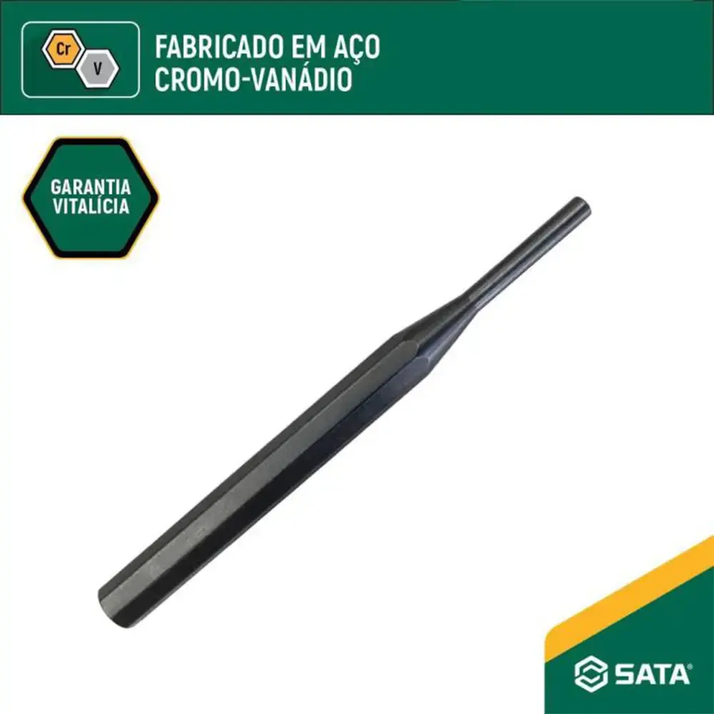 Saca pino 3 x 150MM em aço cromo vanádio ST90815G Sata — fotografia 2