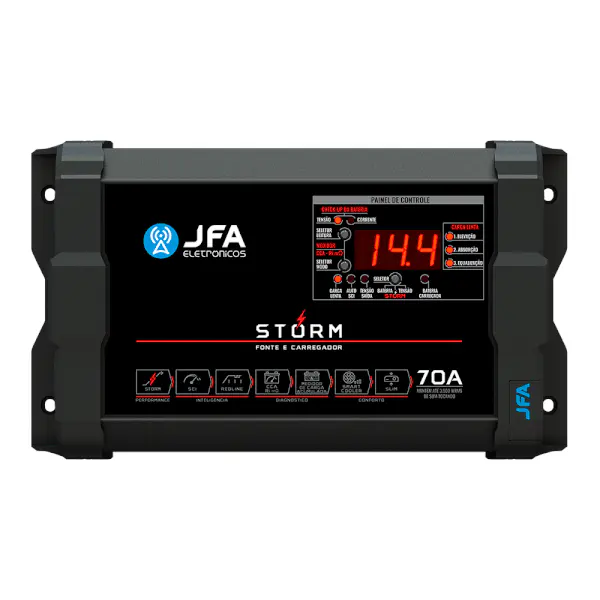 Fonte e carregador storm plus 70A - JFA