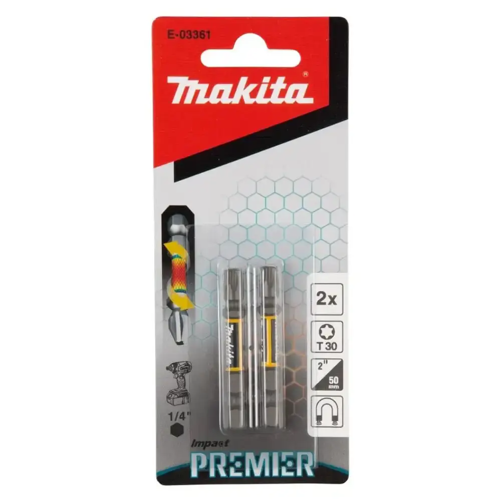 Bits de torx torção T30X50MM com 2 unidades Makita — fotografia 3