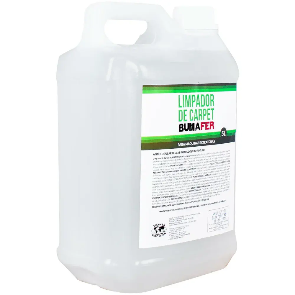 Detergente para extratora carpet 5 litros Bumafer — fotografia 4