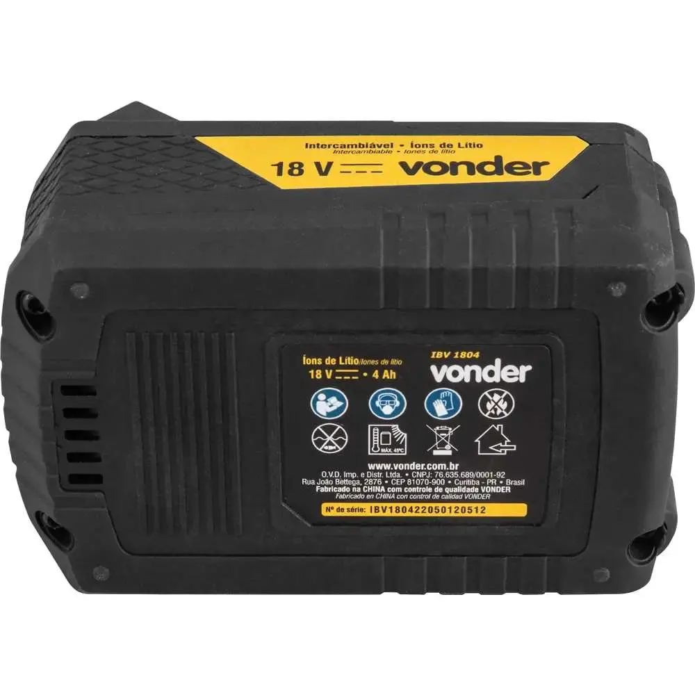 Martelete perfurador 18V com bateria e carregador Vonder Bivolt — fotografia 6
