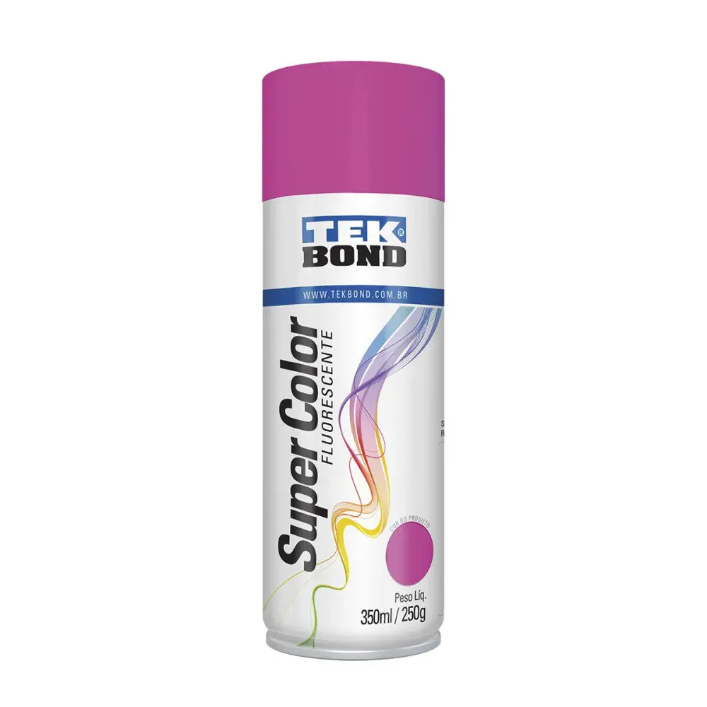 Tinta spray luminosa Tekbond rosa 350ML — fotografia de referência