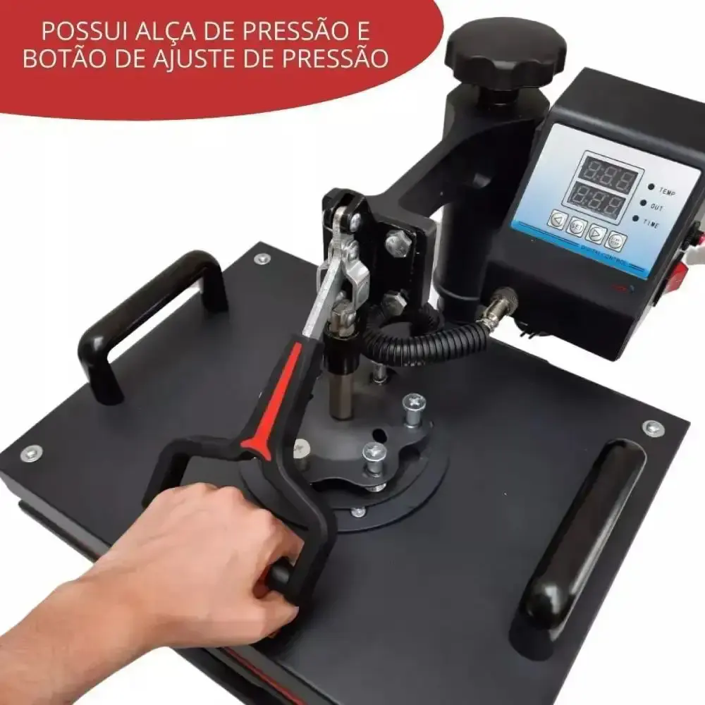 Prensa térmica sublimação 08X1 IWPTS8 220V ImportWay — fotografia 6